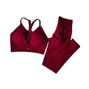 Casual Plain Custom Women Yoga <b>Set</b> New Breathable Gym Bra Yoga <b>Leggings</b> <b>Set</b> 2025 Premium Stylish Yoga <b>Set</b> - Product Image 1