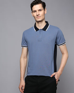 เสื้อโปโลถักสำหรับผู้ชาย ผ้าฝ้ายหวีอย่างดี รับทำโลโก้ มีสินค้าพร้อมส่ง - Product Image 1