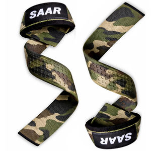 Correas de Levantamiento Profesionales SAAR INDUSTRIES con Agarre de Silicona Antideslizante en Forma de Panal de Abeja, Correas de Alta Resistencia - Product Image 3