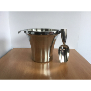 Wholesale Stainless Steel Metal Round <b>Ice</b> Bucket 5L Capacity American Style Party Beverage Tub Bars Restaurants Wine <b>Cooler</b> - Product Image 5