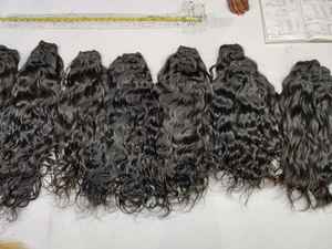 Meilleures extensions de cheveux ondulés bruts indiens 100% lisses et durables Style de vague profonde lâche avec cuticules alignées Cheveux de meilleure qualité - Product Image 6