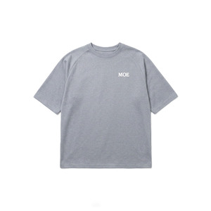 T-shirts pour hommes en coton épais à manches raglan grises, coupe ample et oversize, col rond, manches courtes, style streetwear, avec logo personnalisé, pour la gym - Product Image 5