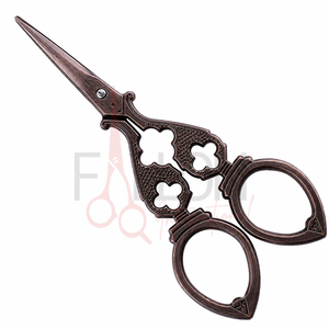 Antique Bronze Embroidery <b>Scissors</b> Vintage <b>Sewing</b> <b>Scissors</b> Stainless Steel Eyebrow Trimming <b>Scissors</b> Nail Cutting OEM ODM - Product Image 4