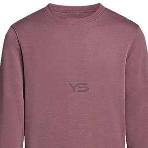 Sweat-shirt unisexe d'hiver à col rond en tissu polaire, mélange polyester/coton, coupe classique, respirant, 300g, style streetwear - Product Image 6