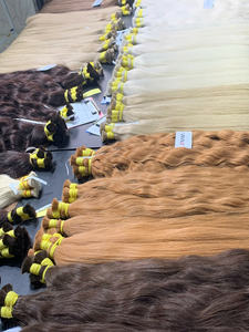 Extensiones de Cabello Humano Virgen Vietnamita de Hanoi, Precio de Fábrica, Cabello Virgen al por Mayor, Puntas Completas, Logotipo Personalizado, Todos los Colores - Product Image 4