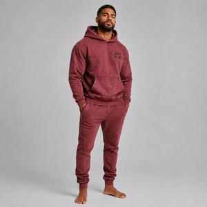 Custom streetwear distressed tracksuit for <b>men</b> with soft fabric stylish details custom designs and comfortable relaxed fit - Product Image 6