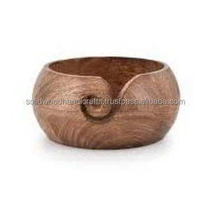 Top Trending High Quality Round Yarn <b>Bowls</b> for <b>Knitting</b> Handcrafted Wooden Yarn <b>Bowl</b> - Product Image 2