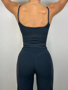 Débardeur de fitness à séchage rapide pour femme avec soutien-gorge de sport intégré – Haut de sport en spandex extensible dans quatre directions, antidérapant, grande taille, pour yoga et gym - Product Image 5