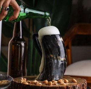 Mug en corne de buffle exquis, fait main, matériau de qualité supérieure, texture rustique élégante, cadeau traditionnel unique, collection - Product Image 3