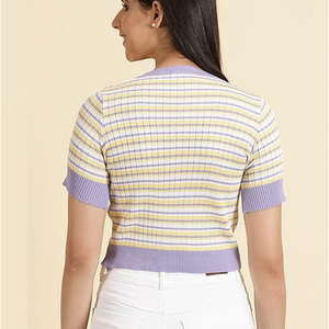 T-shirt court personnalisé avec logo imprimé, nouvelle mode, pour la personnalisation des vêtements féminins, couleur et style nouveau. - Product Image 3