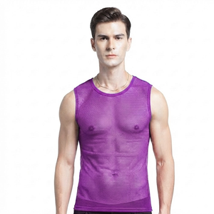 Nueva Camiseta Deportiva de Malla de Poliéster sin Mangas para Hombre, Estilo Urbano, con Logotipo Personalizado, de Secado Rápido, para Gimnasio y Baloncesto - Product Image 1