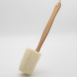 Good choice loofah <b>bath</b> brush luffa body scrub with wood handle shower <b>scrubbers</b> & massage brushes - Product Image 4