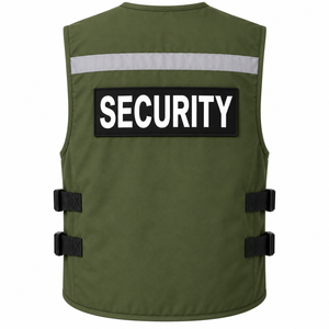 Gilet de sécurité haute visibilité de qualité supérieure, réfléchissant, multi-poches, couleur unie, logo personnalisé, uniforme de travail extérieur - Product Image 2