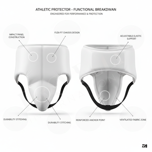 Heavy Duty Solid Plain Color Protective Groin Guard for Martial Arts Boxing MMA Taekwondo Karate Adult Male Training Groin Pads - Product Image 2