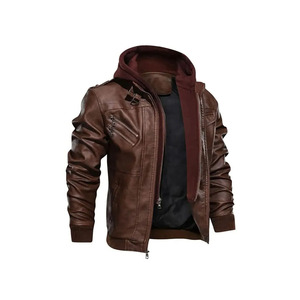 <b>Leather</b> <b>Jacket</b> Classic Motorcycle Style Genuine <b>Leather</b> Coat Premium Quality OEM ODM Export Manufacturer - Product Image 1