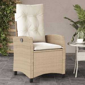 Silla de Jardín Reclinable Beige - Product Image 1