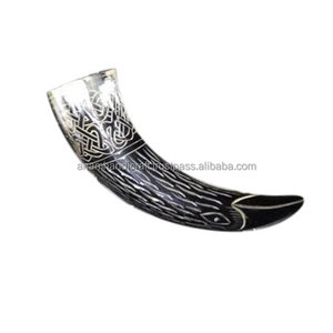 Cuerno para beber vikingo pulido respetuoso con el medio ambiente hecho a mano natural personalizado de la mejor calidad para restaurante y Hotel en casa de la India. - Product Image 2