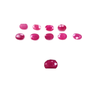 Piedras preciosas de rubí africano natural de alta calidad al mejor precio, 6x4, 5x7, Corte ovalado, tratamiento térmico, sueltas para fabricantes de joyas, compradores a granel - Product Image 2