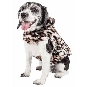 Cappotto per Cani in Pelliccia di Visone Luxe Lab Pard con Splendido Motivo Leopardato, Abbigliamento di Lusso per Animali Domestici - Product Image 2