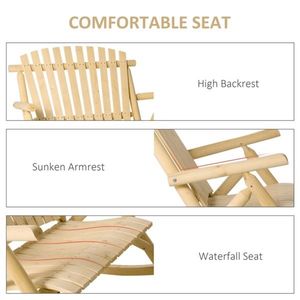 Fauteuil à bascule de jardin pour une assise extérieure confortable - Product Image 4
