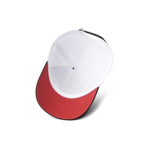 Casquette de golf bicolore imperméable et légère avec logo brodé en 3D, visière incurvée, étiquette tissée, respirante, à fermeture snapback pour hommes et femmes - Product Image 5