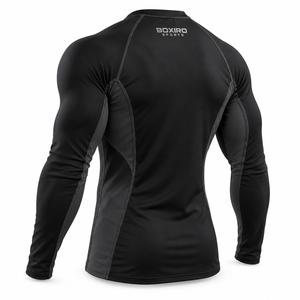 Rashguard Unisex de Manga Larga para BJJ y MMA, Compresión UPF50+, Impermeable, Spandex Antidesgarro, 230g, Estampado por Transferencia Térmica para No-Gi - Product Image 4