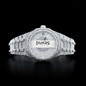 Montre Hip Hop de Luxe pour Femme avec Diamants Moissanite, Cadran Carré Entièrement Sertie, Bracelet en Acier Inoxydable, Montre Bijou Personnalisée - Product Image 2