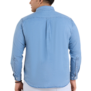 เสื้อเชิ้ตยีนส์ผู้ชายไซส์ใหญ่ ขายส่ง ผ้าใส่สบาย ปรับแต่งได้ มีตัวอย่างฟรี คุณภาพดีที่สุด - Product Image 3