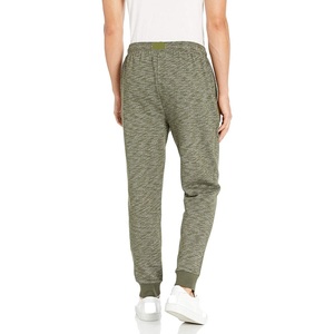 Men's Olive Green Knitted Sweatpants Elastic Waist Casual <b>Joggers</b> With Side Pockets Midweight Polyester Cotton Blend Autumn Wear - Product Image 2