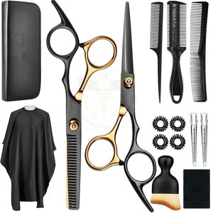 Japanese 440C Stainless Steel Adjustable Screw Professional Right-Handed Hair Salon <b>Barber</b> Scissors Sharp <b>Blades</b> 6.5 Inch - Product Image 6
