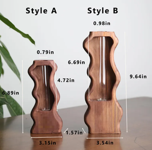 Vase en bois léger personnalisé 2025 – Support floral unique et artistique, écologique, pour la décoration intérieure, 100 % naturel, avec logo personnalisé - Product Image 5