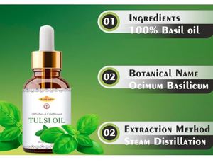 Huile de Tulsi pressée à froid Khadi Pure 30 ml - Product Image 2