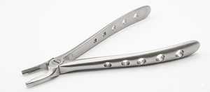 Forceps d'extraction dentaire à surface mate avec becs dentelés en acier inoxydable chirurgical – Instrument d'extraction dentaire - Product Image 5
