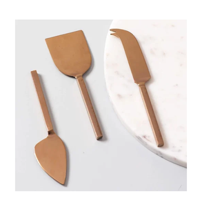 Ensemble de 3 couteaux à fromage en laiton, ustensiles et gadgets de cuisine, ensemble décoratif de spatules à fromage en laiton - Product Image 1