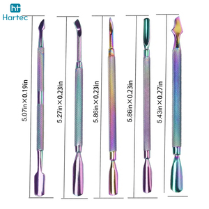 Outil professionnel double embout en acier inoxydable pour retirer le vernis gel, repousse-cuticules, fournitures de manucure et nail art, logo personnalisé, vente en gros - Product Image 4