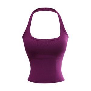 Camiseta Deportiva Ligera de Spandex/Nylon, Ajustada, de Secado Rápido, para Mujer, para Correr, Fitness y Uso Casual - Product Image 5