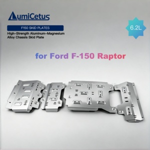 Plaque de protection de châssis en alliage d'aluminium haute résistance légère de 5 et 8 mm pour F150 <span class=keywords><strong>Raptor</strong></span> 3.5L 6.2L - Product Image 2