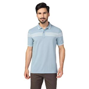 Jersey de secado rápido con patrón sólido para hombre, camisetas de golf de manga corta informales, diseño personalizable al por mayor - Product Image 1