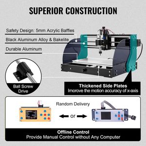 เราเตอร์ CNC 3018โปรพร้อมเลเซอร์15W เครื่องแกะสลัก3แกนเครื่อง CNC เครื่องแกะสลักเลเซอร์สำหรับแกะสลักอย่างแม่นยำ - Product Image 6
