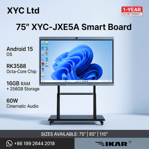 Equipo para Aulas Inteligentes, Pantalla Interactiva Inteligente (IFPD) de 86 Pulgadas 4K, Sistema Android 15, 40 Puntos Táctiles, Cámara con Seguimiento de Personas por IA, 16G 256G, Windows 11 IFPD - Product Image 4