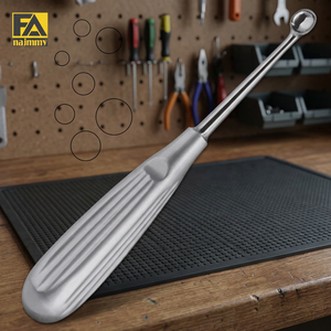Cureta Ósea Bruns de 17 cm, Recta, Manual, Instrumento Quirúrgico ORL, Clase I, Certificación CE - Product Image 2