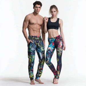 Leggings de compression par sublimation pour le fitness et le yoga, pantalons ajustés unisexes pour le basketball - Product Image 2