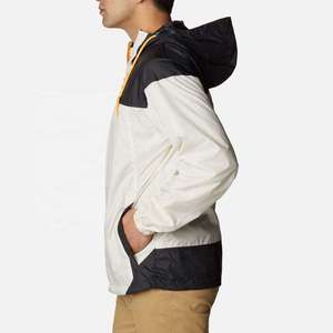 Custom Mens Lightweight Waterproof Windbreaker Jacket Hooded Color <b>Block</b> Sportswear Outdoor Zip Up Windproof Rain Coat Wholesale - Product Image 3