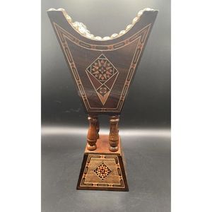 Boîte à encens traditionnelle indienne en bois pour la prière quotidienne, la méditation et la relaxation avec système de récupération des cendres - Product Image 3