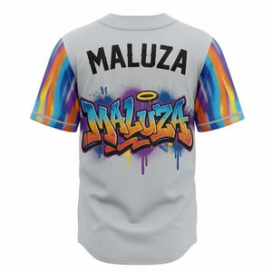 Camiseta de béisbol retro, uniforme de equipo premium, ropa deportiva transpirable, tendencia en EE. UU. y Europa, MALUZA INDUSTRIES - Product Image 3