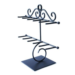<b>Tree</b> Design Black Color Metal Jewelry <b>Stand</b> Highest Quality Customized Size Jewelry Display <b>Stand</b> From India - Product Image 6