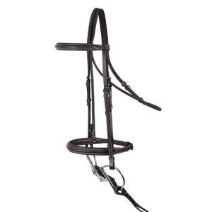 <b>Top</b> Quality Black <b>Leather</b> Bridle Comfortable Riding Gear Waterproof Personalized Design with Ribbons Wholesale Price - Product Image 1