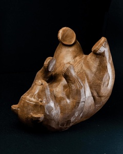Porte-bouteilles en bois et métal, support à vin en bois, présentoir à vin en bois et métal, porte-bouteilles de vin - Product Image 2