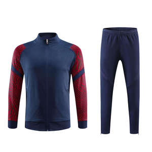 Ensemble de survêtements pour hommes, 2 pièces, avec pantalon de jogging à ourlet imprimé et coupé, et haut à ourlet, fabrication OEM - Product Image 2