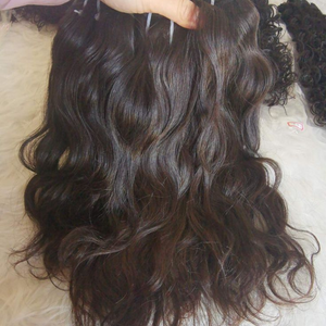 Cabello Indio Virgen Directo de Fábrica, Paquetes de Cabello Humano 100% Natural, Doble Trama a Máquina, Mejor Calidad, Precio al por Mayor, Todos los Colores, Se Puede Teñir - Product Image 3